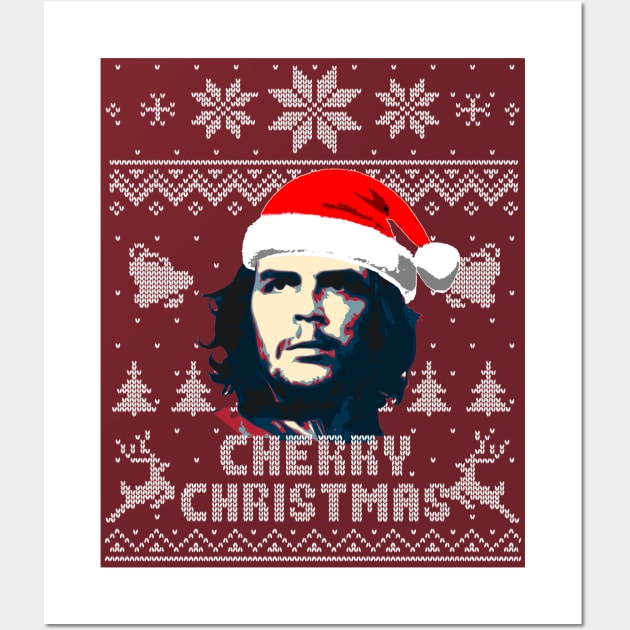 Che Guevera Cherry Christmas Wall Art by Nerd_art